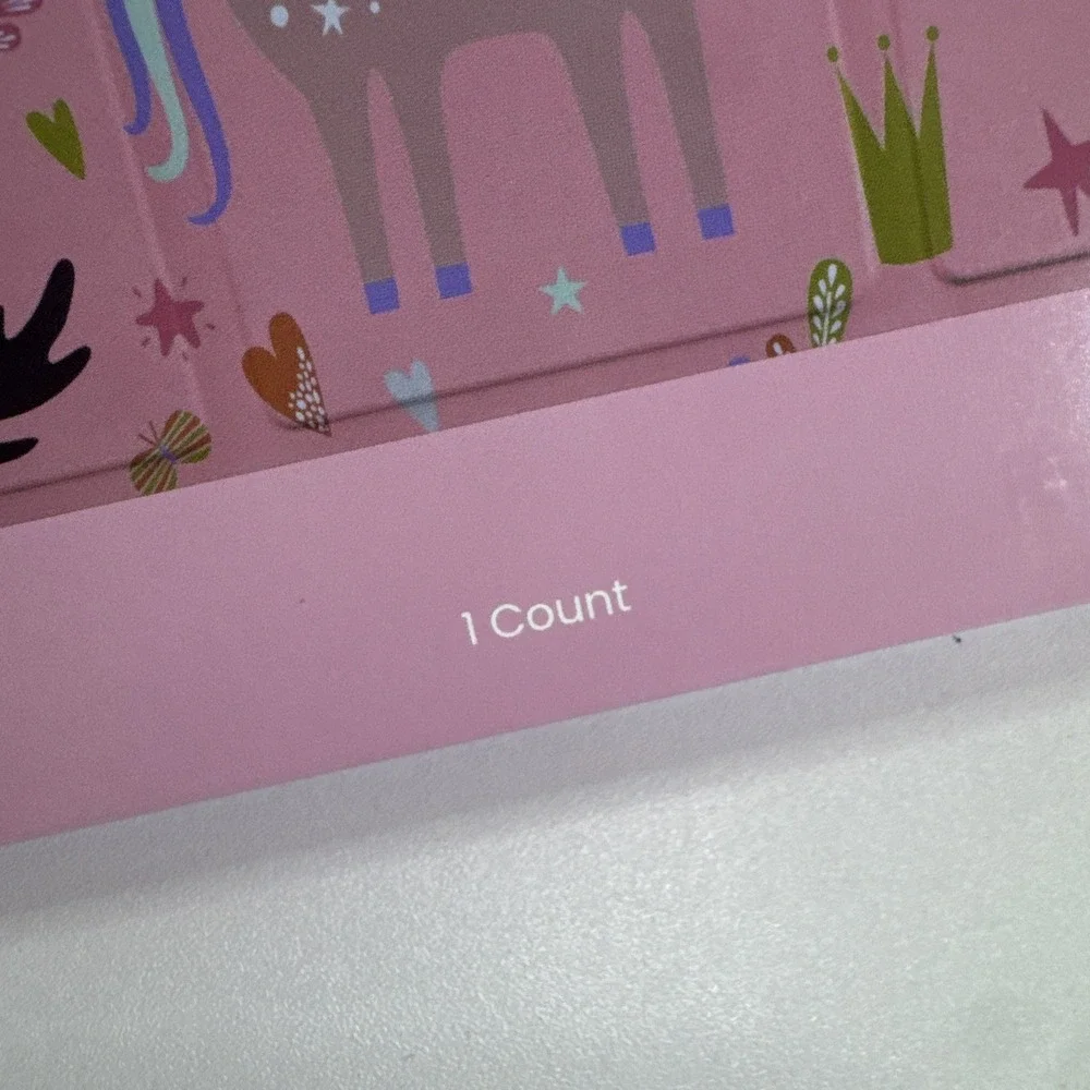 Kids Universal Tablet Case Unicorn Rainbow Pink Fits 7–11